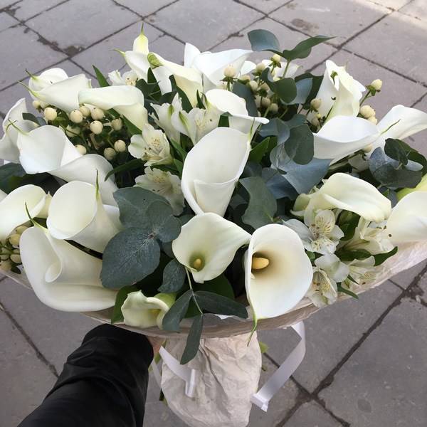 Букет Белые Каллы Изысканные